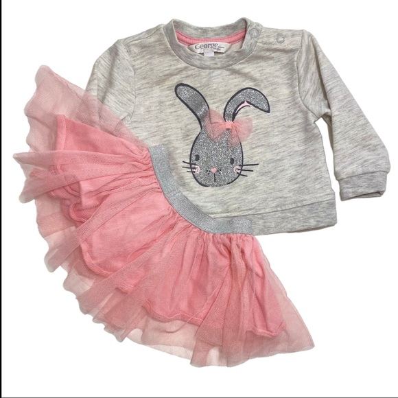 George Baby bunny sweater and tutu set - Picture 1 of 1